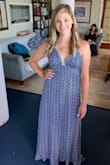 I wish this came in other colors! I bought it to wear to a wedding in Hawaii and it's so light and comfortable and flattering. I'm usually a Small or Medium and the Small fit perfectly. - Ariel I.