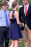 I loved this dress for my daughter's homecoming. The dress fit well, quality material, and adorable details of lace in the back. :) - Krystal W.