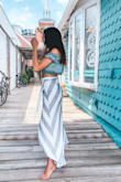 I love this easy skirt! It adds loads of drama to any outfit. I also wear it at the beach over my bikini when we walk the board walk. @keepthesunshine - Heidi W.