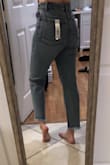 I normally don't write reviews, but I had to after ordering these jeans! I was worried about ordering a size 27 because I thought they would be too small. I have a small waist and larger hips and butt, so finding a good pair of relaxed fit jeans (or like any pair of pants) is a pretty big deal. I only put "runs a little large" because anyone with smaller hips might find them a little big. Overall, I love them! - Kaley S.