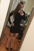 I absolutely love this dress! I originally ordered a Medium but was a little loose in the waist and sleeves. I exchanged for a small and it fits perfectly!  It's super comfortable and the length is spot on! - Nicole R.