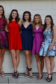 I love these shoes! I ordered them last minute for homecoming and they came in time and I got just what I expected. you could wear these shoes two different ways but they both look good! (pictured, I'm in the dark blue dress) - Emma F.
