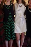 This was the perfect dress for my bridal shower. The small was a bit loose in the waist, but this was a great look and fit for me. The XS was definitely too small in my hips. I also safety pinned the sleeve ruffle under my armpit so it would lay a bit softer. All in all love this dress & want to wear it again. Highly recommend! - Laura B.