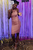 The dress fitted perfectly. The material is stretchy, breathable and soft on the skin. - Terrian J.