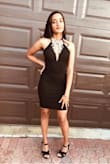 I wore the dress to my homecoming dance and received a heap of compliments. This dress was not only exquisite, but it was also very comfortable and easy to move around in. Definitely recommend for a night out! - Avani P.
