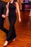 This dress is classy and sexy all at the same time. The material is thick and very stretchy so it forms to your body and is very flattering. I received so many compliments when I wore it to an event. If you're questioning whether or not to buy this dress - buy it! - Candice B.