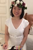 It's is very pretty dress and fits like a glove, can't do a size up as the bust will be loose. - MEI L.