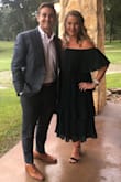 This dress is gorgeous! So comfortable to wear all day and night. The shoulders stay off the shoulder without riding up. (All the praise hands) I'm a size 10 and would have normally got the large but purchased the medium based on others reviews to size down. I'm glad I did because the medium fit great with room to spare. - Chelsea S.