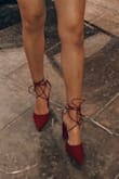 Great shoes but do get larger when worn throughout the night. Wore these to dinner then a night out, compliments galore but we're slightly uncomfortable towards the end of the night. Recommend getting a size down! - Emily P.