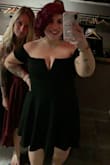 I wore this dress to a wedding and got so many compliments. It's beautiful and so flattering. I was comfortable the whole night. The one downside is that you can not wear a bra unless it is one of those super plunge bras. I went braless and it was totally fine. Definitely recommend! - Nicole P.