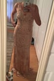 Few inches too long even in tip toes. Not a fan of heels so will need it to be trimmed. Quality is good, dress is beautiful and everyone who see it is instantly in love! - Ali T.