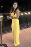 This dress was the most perfect fit! I wore it to a special event and received so many compliments! This dress fit like a glove and being 5'1 it's hard to find a dress that fits length wise but since this one fit the tall model down to her ankles on me it was floor length, with heels it was the PERFECT length! - Karina M.