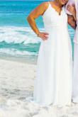 This dress was perfect for my beach elopement! I ordered several dresses from Lulus, which by the way I searched and searched the internet and Lulus was the only site I found multiple choices at great prices. This one was a 'just in case' dress, but ended up loving it the most. I have a hard time finding anything that fits perfectly do to my short thick body, so I was prepared to make alterations to anything I bought. The adjustable straps are a huge plus. I had to have it hemmed a lot and taken in some on the sides. No bra necessary either. Returning the other dresses was simple and hassle free as well. I love my dress and honestly would wear it again! And I love Lulu's, they are so easy and nice to work with in every way. Thank you Lulu's for making my day beautiful AND comfortable! - Tina H.