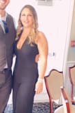 The most comfortable and flattering jumpsuit. Had it on for almost 12 hours never stretched out never looked wrinkled. My only complaint would be kinda hard to go to the bathroom in but that's all jumpsuits. - Nicole S.