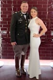 I wore this dress to a military ball and it was perfect! The material fit gorgeously and accentuated every curve. You can't wear any undergarments with this dress though because the material will show through and create awkward lines. I definitely encourage anyone to buy this dress. It is elegant and sophisticated and can work for so many different occasions. - Lauren B.