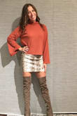 I've been wanting a snakeskin skirt since the end of summer and this one is perfect! It's nude so it goes with so many tops and shoes! It's form fitting but I can still wear a top tucked in if I want. I received so many compliments. - Ashlyn H.