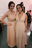I loved this dress! I should have hemmed it but I didn't - it was right at the waist but that was because I knew if I ordered a medium it would have been too big! It was the perfect dress for the event. Absolutely loved it. It has weight on it but not a lot. I felt like a goddess all night! - Francheska G.