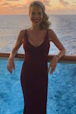 Bought this dress for a cruise last minute along with a similar dress in a different color.  I was so pleased!   It fit like a glove but with enough stretch for comfort.  As an added bonus, it provided enough support that I didn't need a bra and that was totally unexpected. - Amy P.