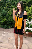 Ordered this simple black dress for graduation and it ended up being one of the comfiest dresses I own! Fits true to size and is very stretchy. - Taylor C.
