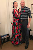 Love this unique dress...I got so many compliments! Fits true to size, nice and long and I'm 5'11", even wore heels! - Melanie S.
