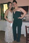 I absolutely loved this jumpsuit, but there's no hook and eye. This usually isn't that big of a deal, but it is when it comes to strapless things and you have a larger build and chest. - Sarah V.