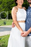 I used it for my casual photo shoot. It fit perfectly on my body, it can be adjusted on the back. I'm 5'4 and it was too long for me. I got the hem up which costed me around 50 because the skirt has lining. Overall I was very happy with this piece. - Daniela C.