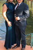 Tiny bit snug, but nothing a little shapewear didn't fix. The dress was comfortable and the color was beautiful! - Jamie M.