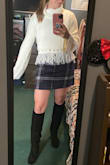 Love this skirt! I am normally a medium but sized up after seeing the reviews and I'm so glad I did! Can't wait to wear! - Nicole B.