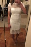 I have a few Lulus dresses in Small, but I took the advice of other reviewers and ordered a size down for this one. The XS fit perfectly and almost gave me the illusion of hips (that I don't have). Love it. - Tara M.