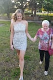 Light weight, stretchy and comfy but quality material. Easy to wear for hours and absolutely perfect for bridal events. A TAD shorter than I would have liked but still great. - Hana K.