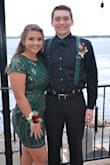 The color of this dress is beautiful! And the sequin lines make the dress very flattering. - Amber R.