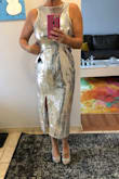 Couldn't go wrong with this dress for the price. Bought it on sale, no real NEED for it, but it is going out for New Years FOR SURE! Comfortable, the sequins do go astray quite easy but still, gorgeous dress! - Jennifer M.