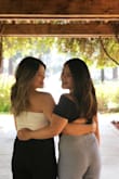 This top is super flattering especially for someone who has prominent love handles! I think it looks really nice with any high waisted bottoms. Overall fit is super comfortable and fits like a glove thanks to the adjustable back. - Jenny T.