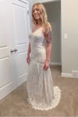 The fit and fabric is just perfect. My fiancé and I are eloping, I didn't want to spend a lot on a dress but still wanted something beautiful. This DELIVERED! - McKenzi S.