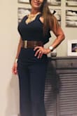 I got many complements on this outfit. I wore it 3 times already and was able to dress it up or use it casual. Love the back and the material. Fits perfect. And I am ordering the white one. Love the back. - Lindy G.