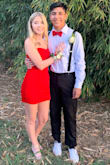 This dress fit my daughter perfectly. The red color was great. She wore it to Fall Ball. - Rachelle A.