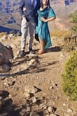 I had a hard time keeping my chest in the dress. I worried the entire wedding about them popping out so I wore a scarf the entire time. - Sophia L.