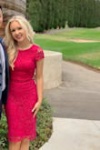 Fits perfectly.Great for petites that want a modest length. It is fitted but slightly stretchy. And it's actually comfortable! Not itchy. And I love that I can wear a regular bra with it! - Jessica B.