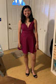 I got this dress for my school's homecoming dance, and it fit like a dream. it was so comfortable and i felt like I could dance and have fun without worrying about anything going wrong. I did have to make some minor adjustments on the straps in the back, but it was nothing a couple of safety pins couldn't fix. this was one of the most comfortable dresses I have ever worn! - Jessica B.