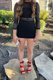 My feet got tired easily as the heels were a little to high for me. But loved the look with my black dress - Kim M.