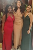 This dress is lovely but wearing it was far from a lovely experience. The zip kept popping out the entire night, I had to wear a jacket to avoid any embarrassing moments from happening. My friends had to hold the back of my dress while we took a picture. - Meikisha D.