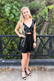 This 2 piece set was even better in person. The top was a little big, but I pinned it and it was perfect. Although it is complete sequins, it was not itchy at all. Was a fun outfit that I'll wear again. - Jaelyn S.