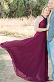 I often have trouble finding a maxi dress that's long enough, this one is the perfect length. Looked beautiful in our family photos! - Shealyn W.
