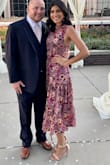 Knee length dresses are my favorite to wear and this was one of them.  I wore this to a family wedding and got so many compliments all night long! The fit of it wasn't too tight or loose. - Jazmin B.