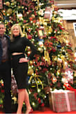 I wore this to a Christmas cocktail party and got many compliments! The material is warm, thick, a little stretchy. - Lacey P.