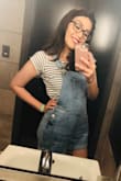I wore these overalls to a music festival and they were so cute! I love that I can wear boots and a crop top for an edgy look or converses and a floral top for a softer look. - Malena M.