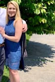 Flattering in all the right places. I don't normally wear bodycon style dresses but this was perfect for graduation. The straps are adjustable which is great if you are top heavy for more support. The back is super flattering. I would definitely recommend. - Kasey P.