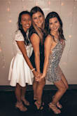 I wore this dress for my sorority's formal and absolutely LOVED it. I received so many compliments!!! ORDER A SIZE DOWN, I'm almost always a size small, but I got an XS and it fit perfectly. - Mallory I.