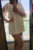 Lovely fabric, great fit, would have loved it to be longer though as I'm tall. I'll still wear it as a top. - Mihaela D.