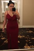 I had to order this for a work Gala and it fit perfectly! I only had to hem the bottom because it was a bit long, but other than that it hugged my curves perfectly and was really flattering. I would recommend! - Mona R.